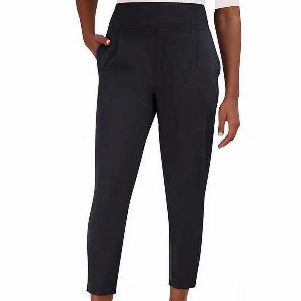 Sage Luxe Black High-Rise Harem Joggers Yoga Active Pants Size L  NWT